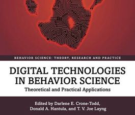 a square graphic representing Digital Technologies in Behavior Science: Theoretical and Practical Applications