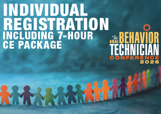 a square graphic representing 2026 Behavior Technician Conference Registration (Single)