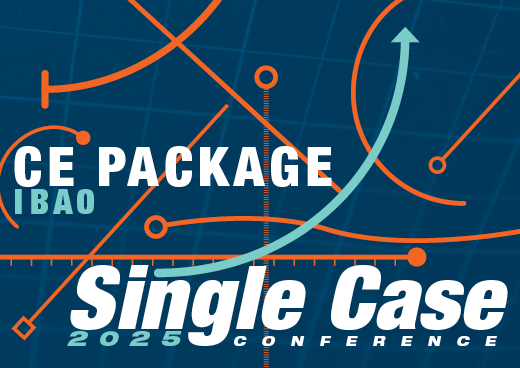 a square graphic representing 2025 Single Case Conference IBAO CE Package for Qualifying Events
