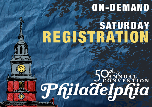 a square graphic representing 2024 Annual Convention Single Day On Demand Access. SATURDAY MAY 25 ONLY