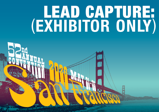 a square graphic representing 2026 Annual Convention Lead Capture (Exhibitor Only)
