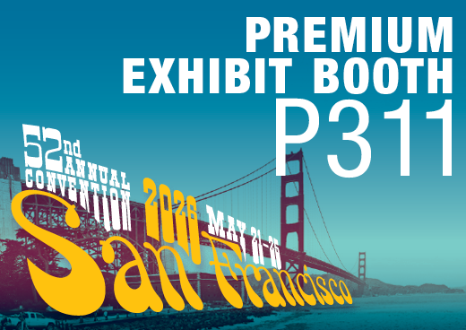 a square graphic representing 2026 Annual Convention Premium Exhibit Booth - P311