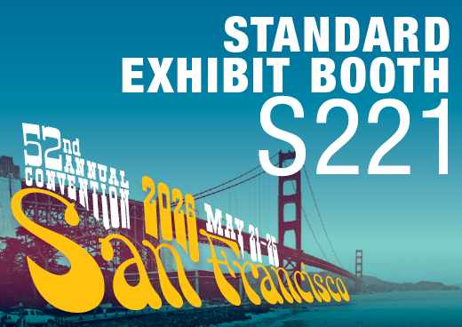 a square graphic representing 2026 Annual Convention Standard Exhibit Booth - S221