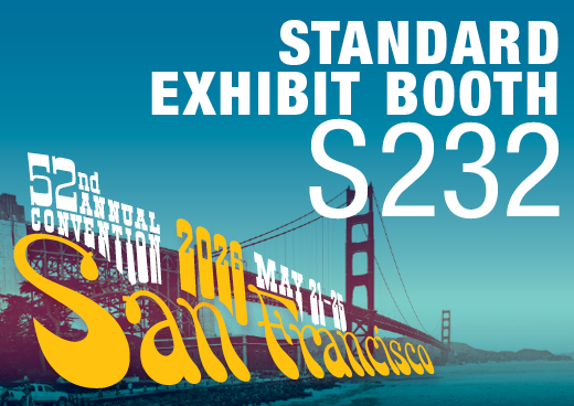 a square graphic representing 2026 Annual Convention Standard Exhibit Booth - S232