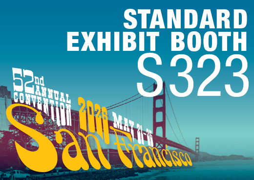 a square graphic representing 2026 Annual Convention Standard Exhibit Booth - S323