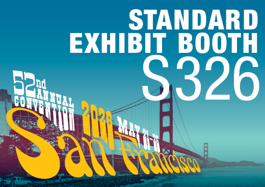 a square graphic representing 2026 Annual Convention Standard Exhibit Booth - S326