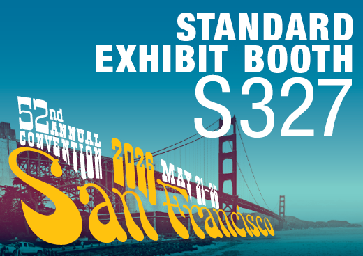 a square graphic representing 2026 Annual Convention Standard Exhibit Booth - S327
