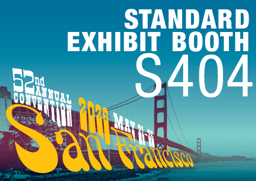 a square graphic representing 2026 Annual Convention Standard Exhibit Booth - S404