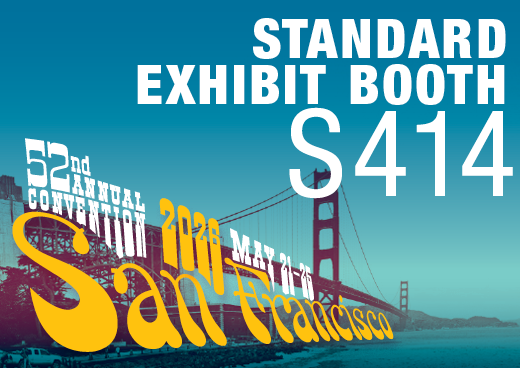a square graphic representing 2026 Annual Convention Standard Exhibit Booth - S414
