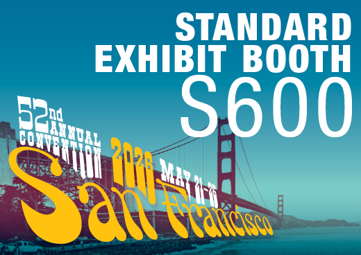 a square graphic representing 2026 Annual Convention Standard Exhibit Booth - S600