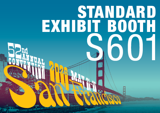 a square graphic representing 2026 Annual Convention Standard Exhibit Booth - S601