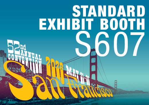 a square graphic representing 2026 Annual Convention Standard Exhibit Booth - S607
