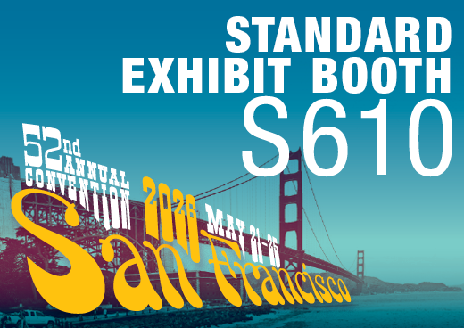 a square graphic representing 2026 Annual Convention Standard Exhibit Booth - S610