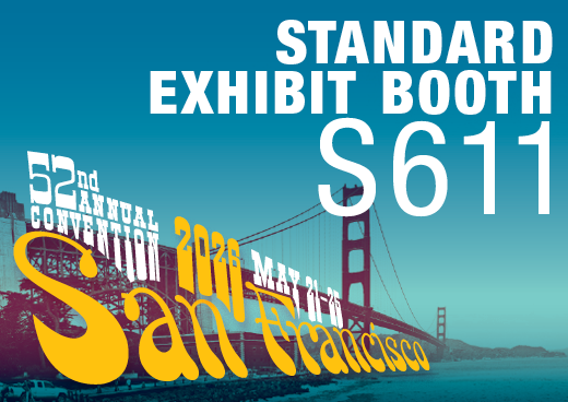 a square graphic representing 2026 Annual Convention Standard Exhibit Booth - S611