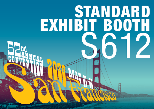 a square graphic representing 2026 Annual Convention Standard Exhibit Booth - S612