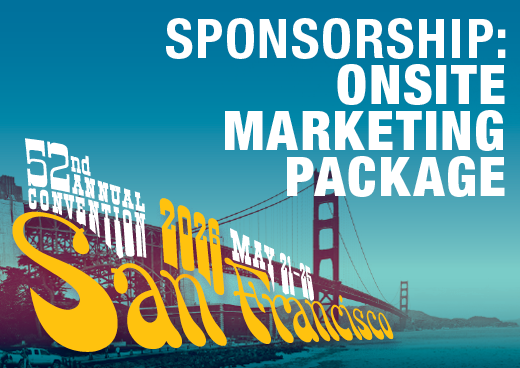 a square graphic representing 2026 Annual Convention Sponsorship - Onsite Marketing Package