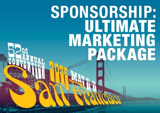 a square graphic representing 2026 Annual Convention Sponsorship - Ultimate Marketing Package