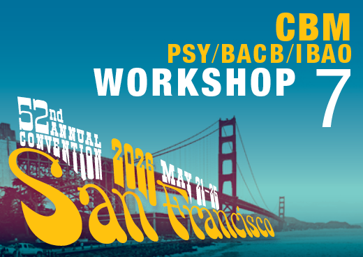 a square graphic representing Workshop 07: Applied Behavior Analysis with Offender Populations