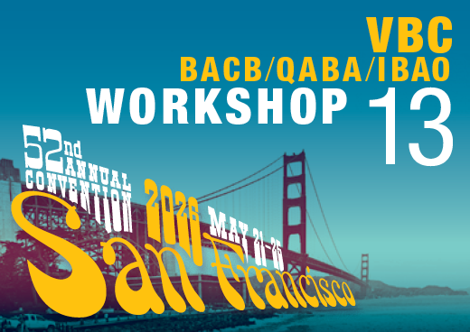 a square graphic representing Workshop 13: A Visible Language Beyond Mands: Establishing Complex Verbal Behavior in AAC and SGD Users.