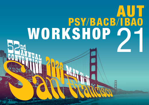 a square graphic representing Workshop 21: Becoming a Compass-Behavioral Clinician: A Neuroaffirming Behavioral Coaching Program for Autistic Youth and Adults