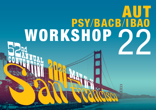 a square graphic representing Workshop 22: Impowering Families Through Everyday ABA: A Workshop on PMI Implementation