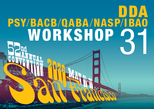 a square graphic representing Workshop 31: A Model for Behavior Analytic Supervision, Part I