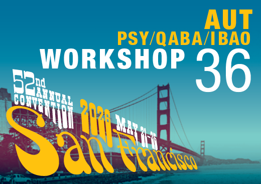 a square graphic representing Workshop 36: Delivering Clinical Services with an Emphasis on Neuro-affirming and Inclusive Approaches