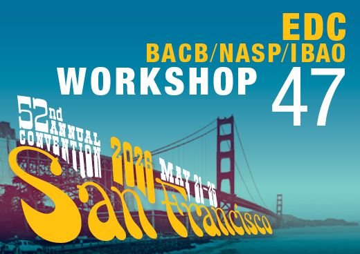 a square graphic representing Workshop 47: The Self and Match System: A Practical, Science-Based Approach to Self-Monitoring Interventions