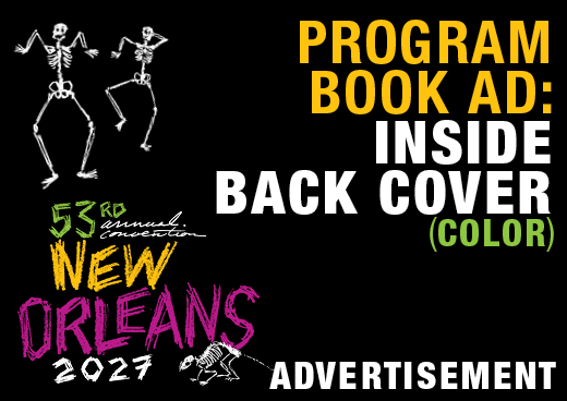 a square graphic representing 2027 Annual Convention Program Book Ad - Inside Back Cover (Color)