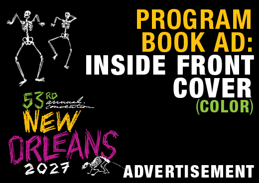 a square graphic representing 2027 Annual Convention Program Book Ad - Inside Front Cover (Color)