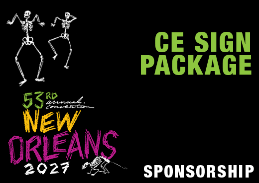 a square graphic representing 2027 Annual Convention Sponsorship - CE Sign Package