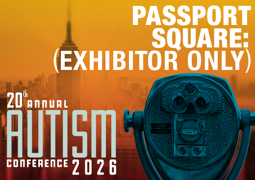 a square graphic representing 2026 Autism Conference Passport Square (Exhibitor Only)