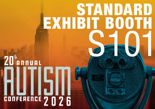 a square graphic representing 2026 Autism Conference Standard Exhibit Booth - S101