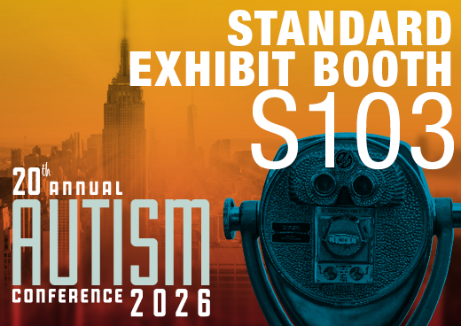 a square graphic representing 2026 Autism Conference Standard Exhibit Booth - S103