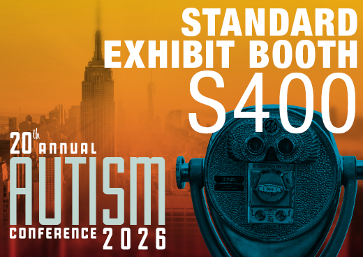 a square graphic representing 2026 Autism Conference Standard Exhibit Booth - S400