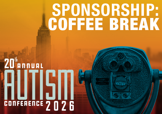 a square graphic representing 2026 Autism Conference Sponsorship - Coffee Break
