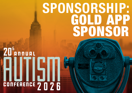 a square graphic representing 2026 Autism Conference Sponsorship - GOLD App Sponsor