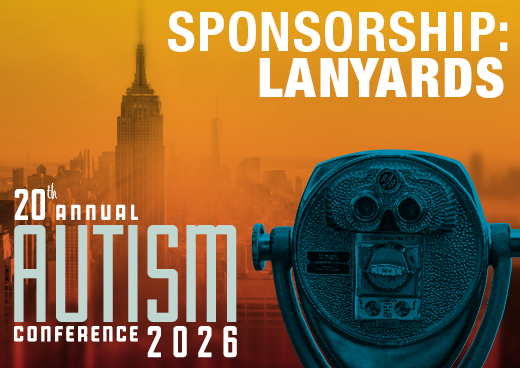 a square graphic representing 2026 Autism Conference Sponsorship - Lanyards