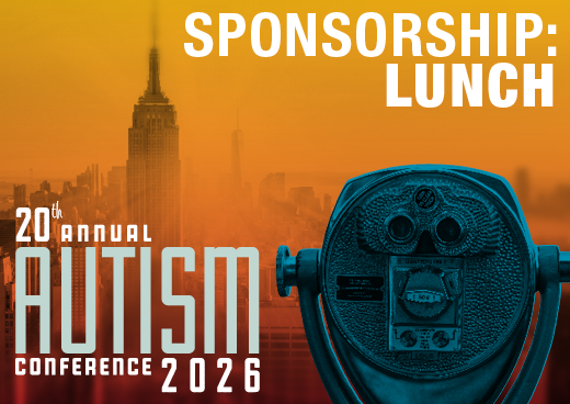 a square graphic representing 2026 Autism Conference Sponsorship - Lunch