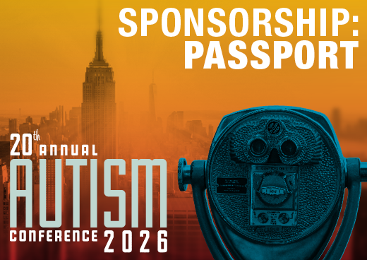 a square graphic representing 2026 Autism Conference Sponsorship - Passport