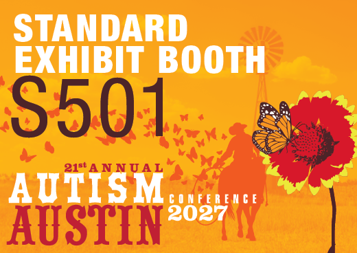 a square graphic representing 2027 Autism Conference Standard Exhibit Booth - S501