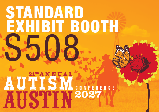 a square graphic representing 2027 Autism Conference Standard Exhibit Booth - S508