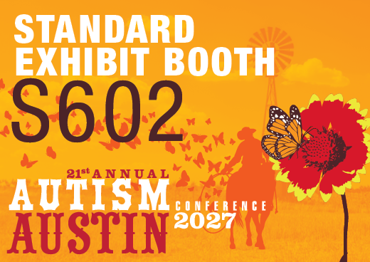 a square graphic representing 2027 Autism Conference Standard Exhibit Booth - S602