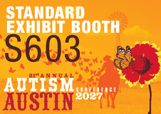 a square graphic representing 2027 Autism Conference Standard Exhibit Booth - S603
