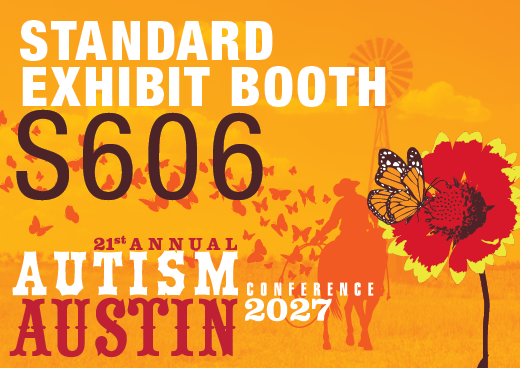 a square graphic representing 2027 Autism Conference Standard Exhibit Booth - S606