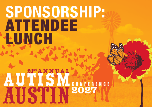 a square graphic representing 2027 Autism Conference Sponsorship - Lunch