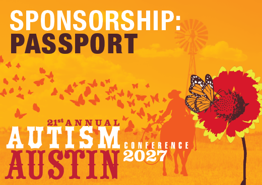 a square graphic representing 2027 Autism Conference Sponsorship - Passport