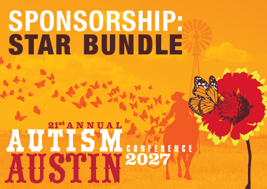 a square graphic representing 2027 Autism Conference Sponsorship - Star Bundle
