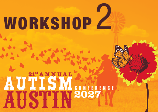 a square graphic representing 2027 Autism Conference Workshop 2 - John Austin, Ph.D.: Become the ABA Leader Your Team Deserves: OBM Strategies That Can Immediately Level-up Your Leadership