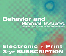 a square graphic representing BSI: Behavior and Social Issues - 3 Year (Print + Electronic)